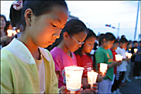 Candlelight vigil